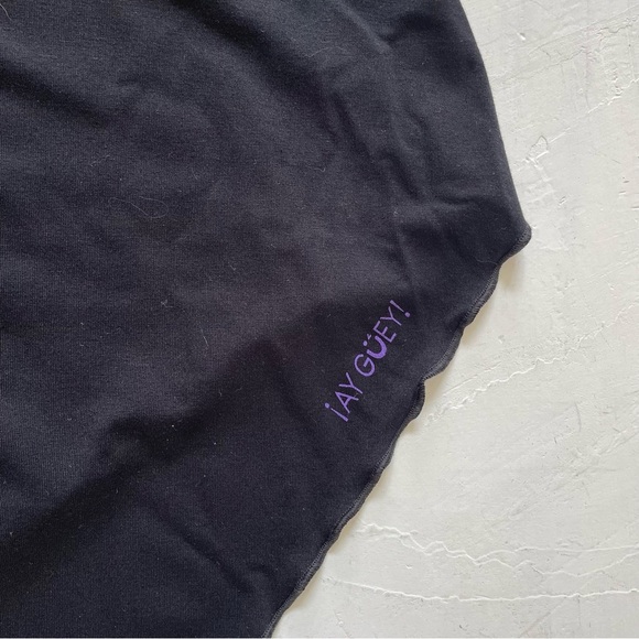 Ay Guey Historia Beaded Mexico Woman Graphic Asymmetric Hem TShirt 4XL RARE NWT - Picture 8 of 8